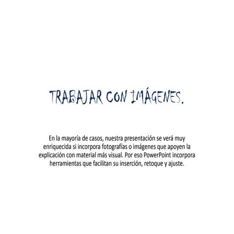 Trabajar con imágenes