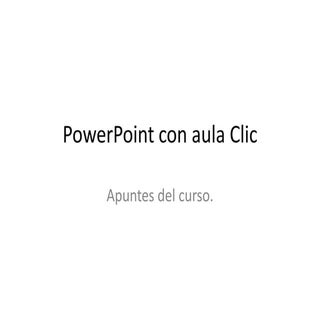 Trabajar de power point
