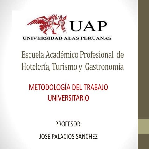 Metodología del Trabajo Universitario