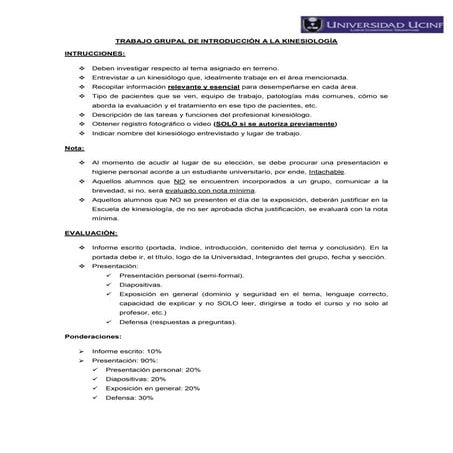  Pauta de Trabajo de Intro a la kine