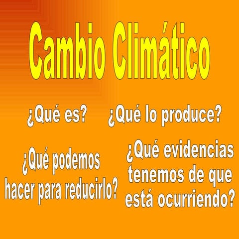 Trabajo Cambio Climático