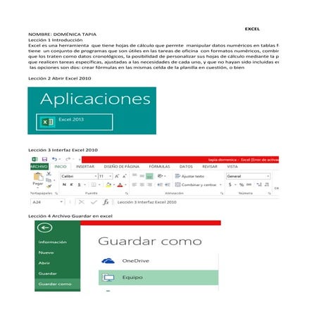 Trabajo  capturas  que evidencia el manejo de excel