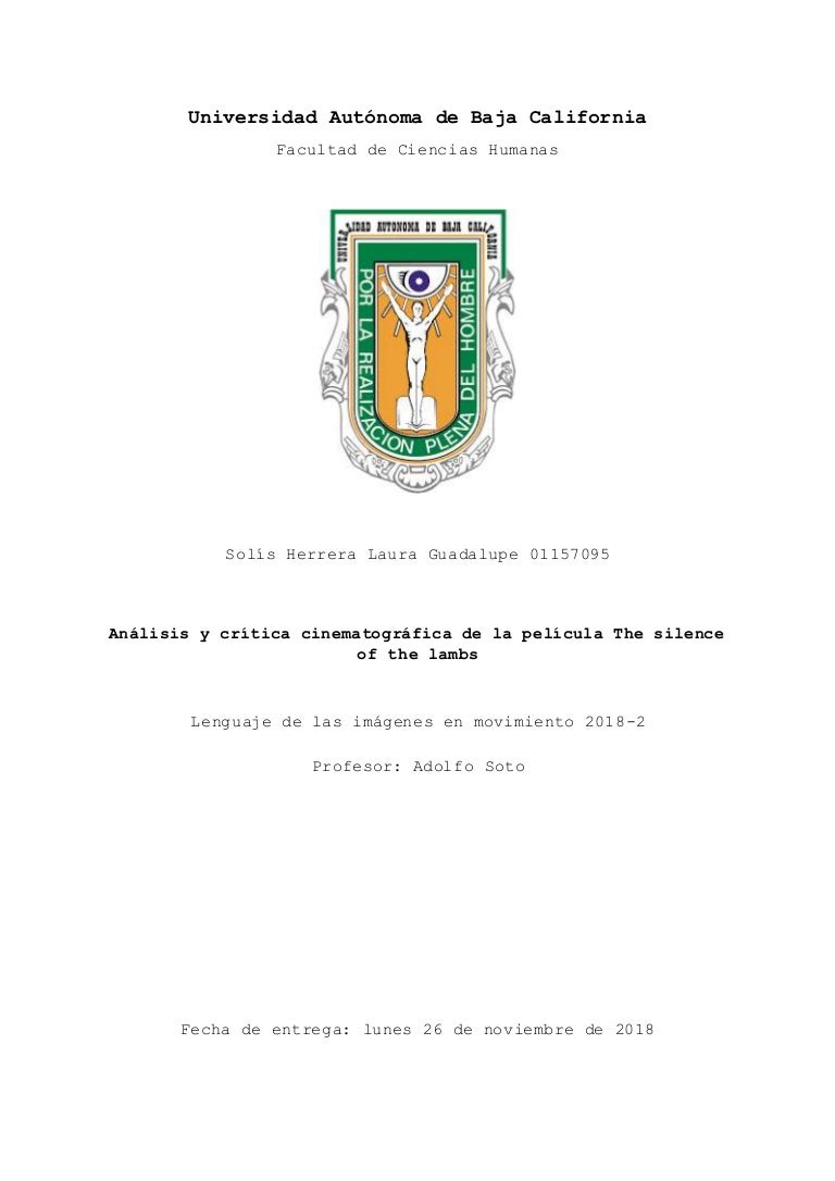 Trabajo Final El Silencio De Los Corderos
