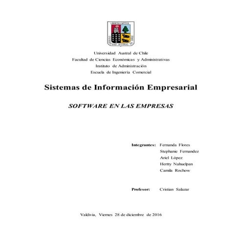 Software en las empresas 