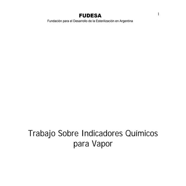 Trabajo Sobre Indicadores Químicos Para Vapor