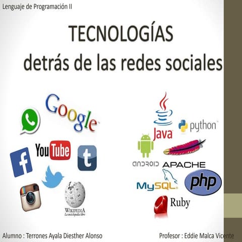 Tecnologías detrás de las Redes Sociales