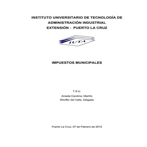 Impuestos Municipales