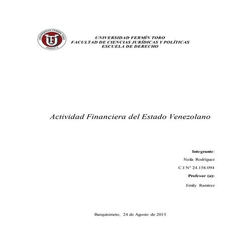 Trabajo 1 sobre actividad financiera