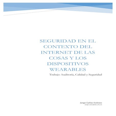 Seguridad en el contexto del Internet de las Cosas - IoT | PDF