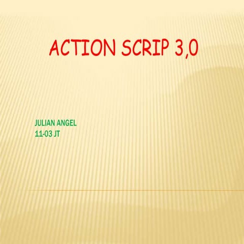 Qué es el action script | PPTX