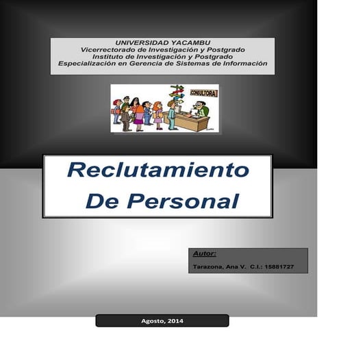 Reclutamiento de Personal