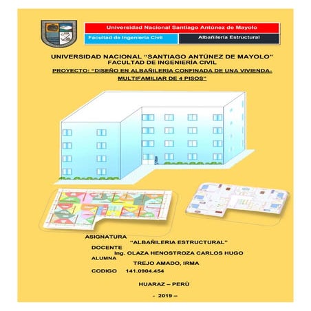 DISEÑO DE ALBAÑILERÍA CONFINADA DE UNA VIVIENDA MULTIFAMILIAR