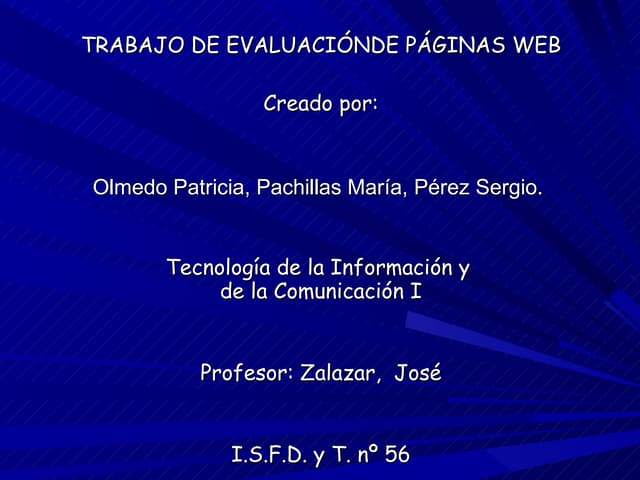 Análisis páginas web