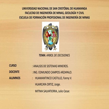 Trabajo arbol dedecisiones 