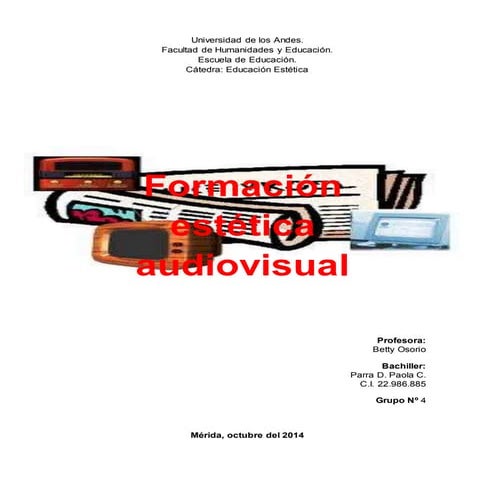 Trabajo artes audiovisuales