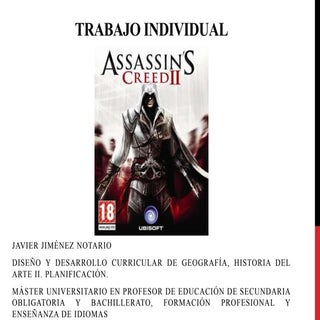 Trabajo Assassin´s Creed II Javier ...