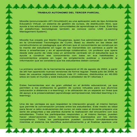 Trabajo autonomo del tercer parcial