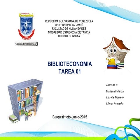 Trabajo biblioteconomia t1