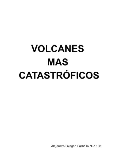 Erupciones de volcanes