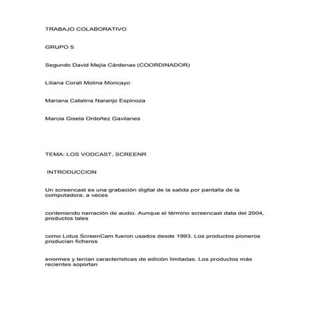 Trabajo colaborativo