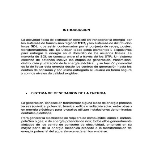 distribucion de energia