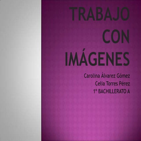 TRABAJO CON IMÁGENES