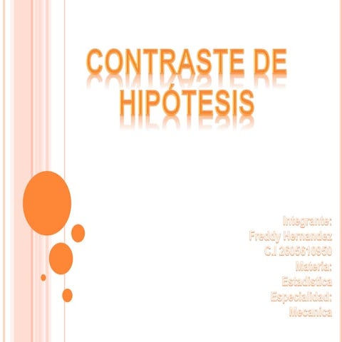 Trabajo contraste de hipotesis