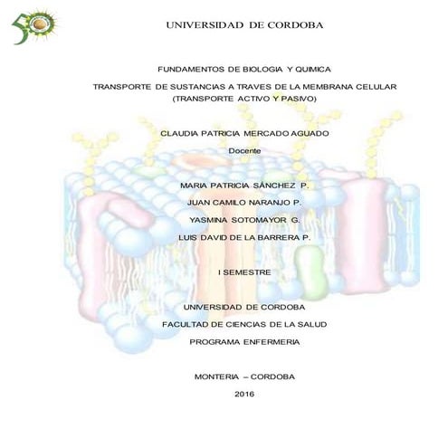 TRANSPORTE TRANSMEMBRANA