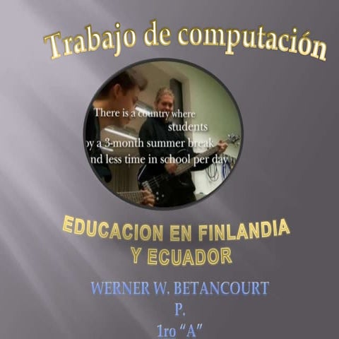 educacion ecuatoriana y 