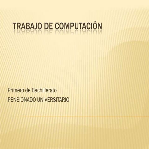 Trabajo de computación