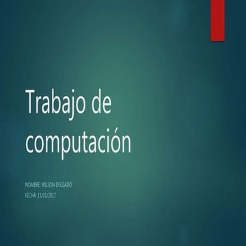 Trabajo de computación
