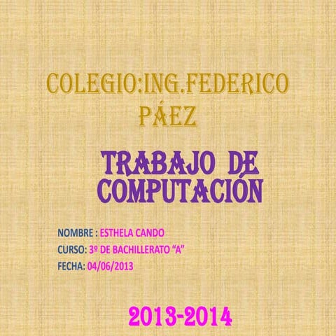 Trabajo de computacion