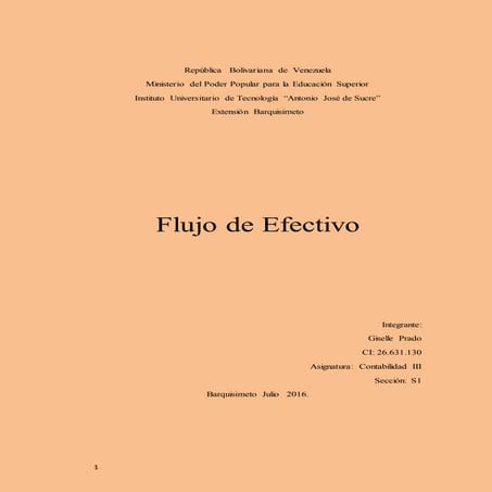 ESTADO DE FLUJO DE EFECTIVO
