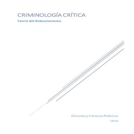 Trabajo de criminologia teoria