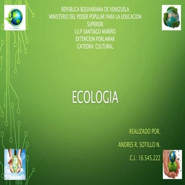 Trabajo de ecologia
