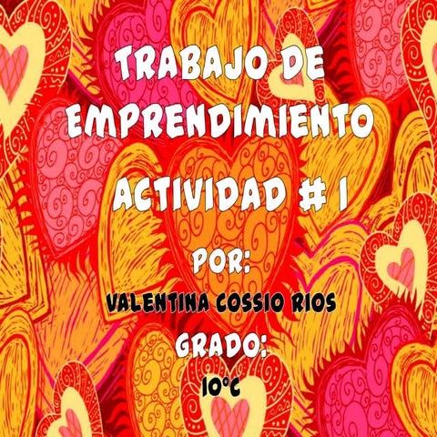 Trabajo de emprendimiento
