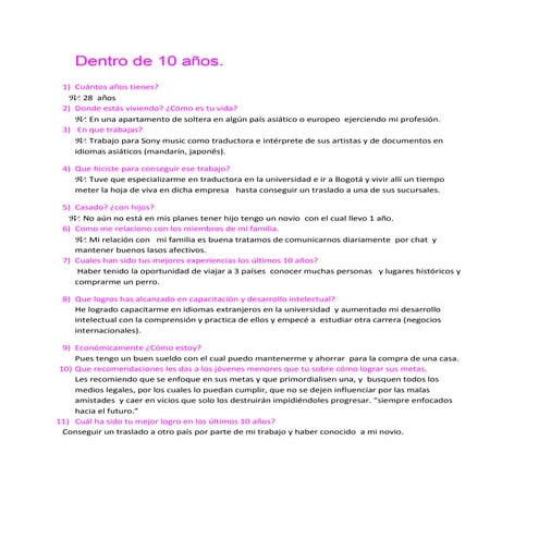 Trabajo de  emprendimiento ( entrevista   fotos)