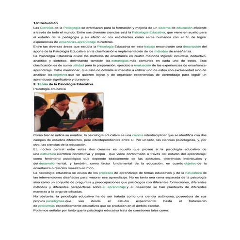 Trabajo de enseñanza