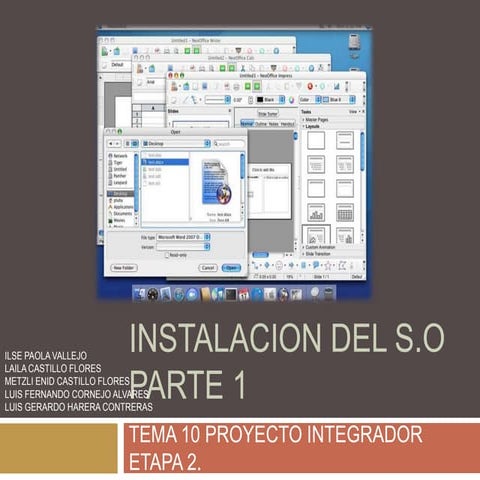 Instalación Del Sistema Operativo