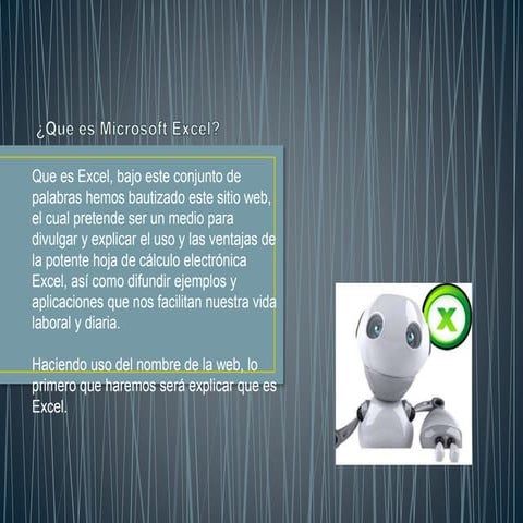 ¿que es excel? | PPTX