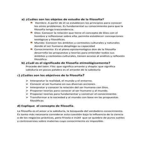 Trabajo de filosofia