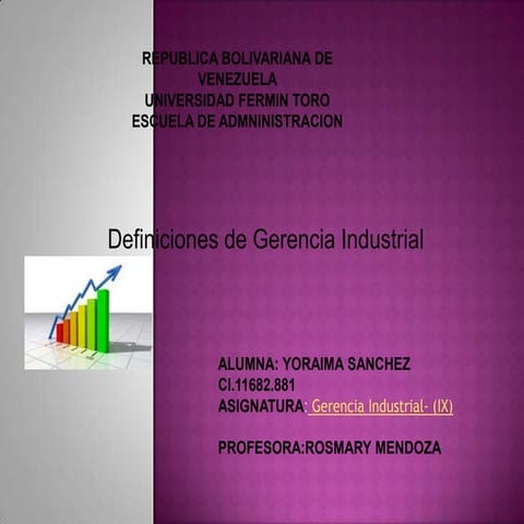 Trabajo de gerencuia industrial