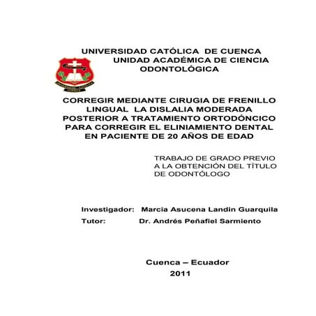 Correcion mediante cirugia