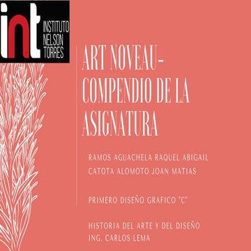 ART NOVEAU-COMPENDIO DE LA ASIGNATURA