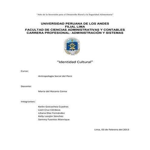 Trabajo de identidad cultural