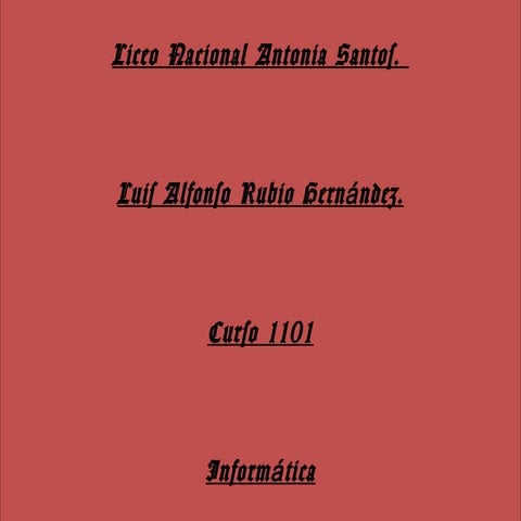 Trabajo de informatica