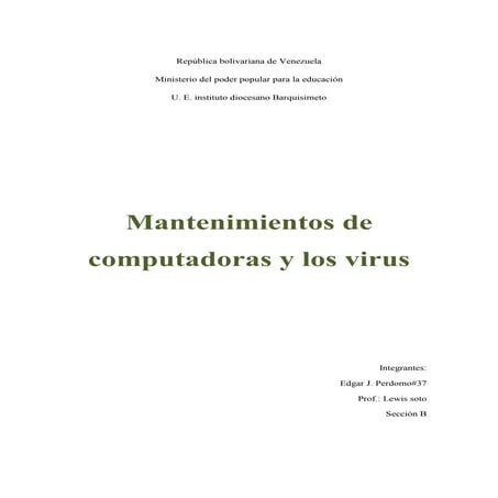 Trabajo de informatica