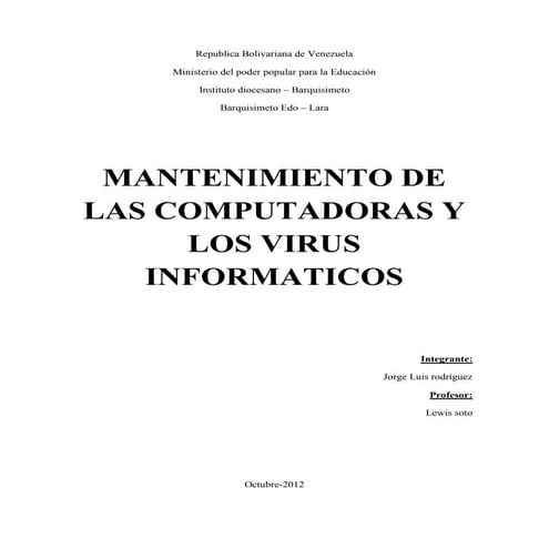 Trabajo de informatica