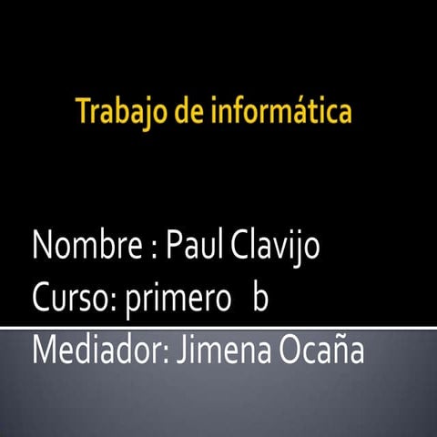 Trabajo de informatica