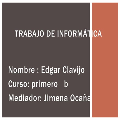 Trabajo de informatica